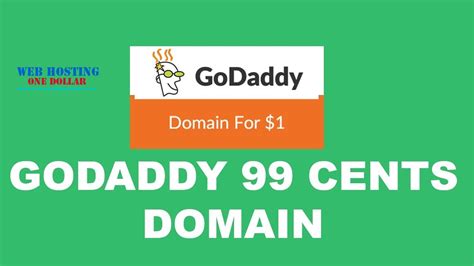99 cent domain godaddy  As you all know, Richard Kirkendall, CEO of Namecheap, announced on TwiGet the latest GoDaddy Promo Codes that help you enjoy maximum savings on any product & service order on GoDaddy, including up to 40% off sitewide, web hosting for $1, domain names for 99 cents, SSL certificates for $9